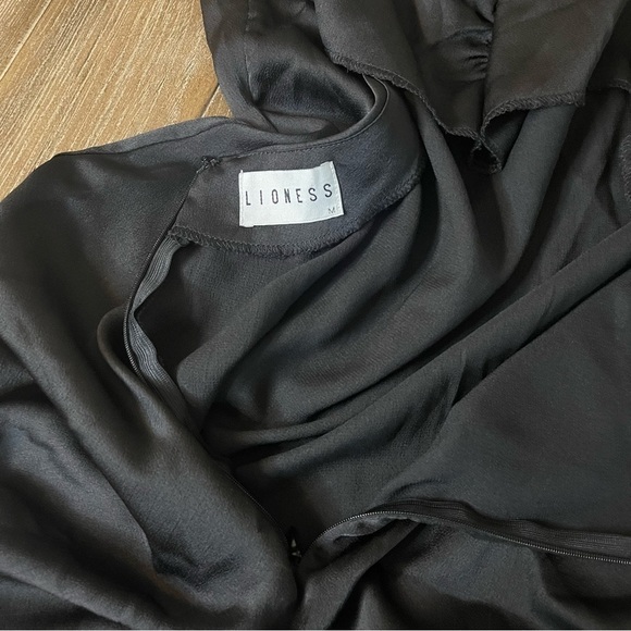LIONESS Black Mini Slip On Dress w Side Slip size M - Picture 7 of 7
